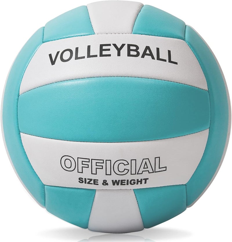 EVZOM Super Soft Volleyball Beach Volleyball Official Size 5 for Outdoor/Indoor/Pool/Gym/Training Premium Volleyballs Equipment Durability Stability Sports Ball - Image 1